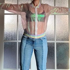 Iridescent Sheer Festival Jacket